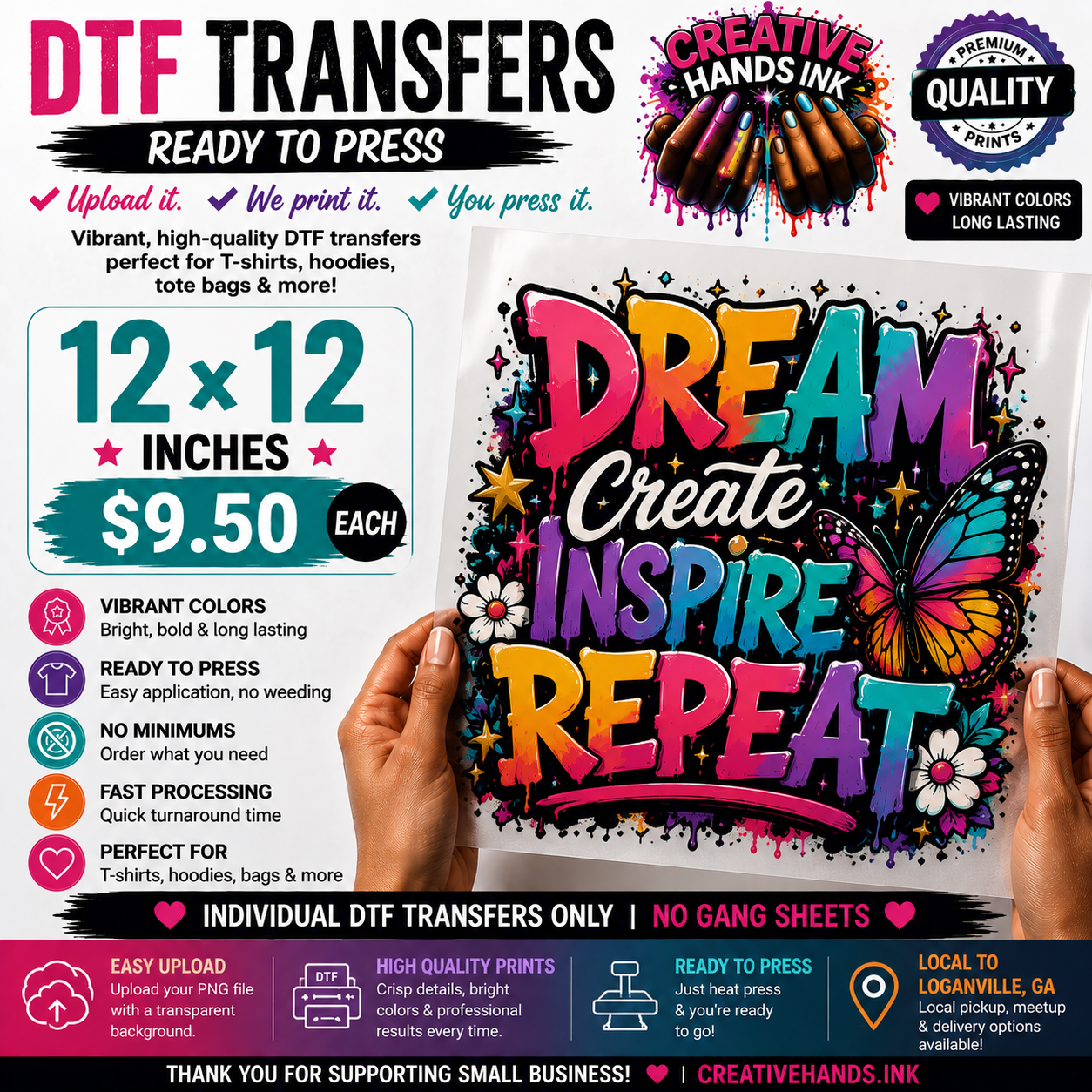 Custom DTF Transfers – Upload Your Design