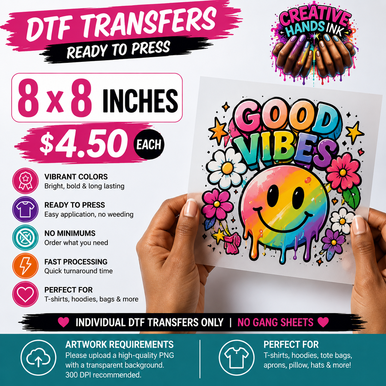 Custom DTF Transfers – Upload Your Design