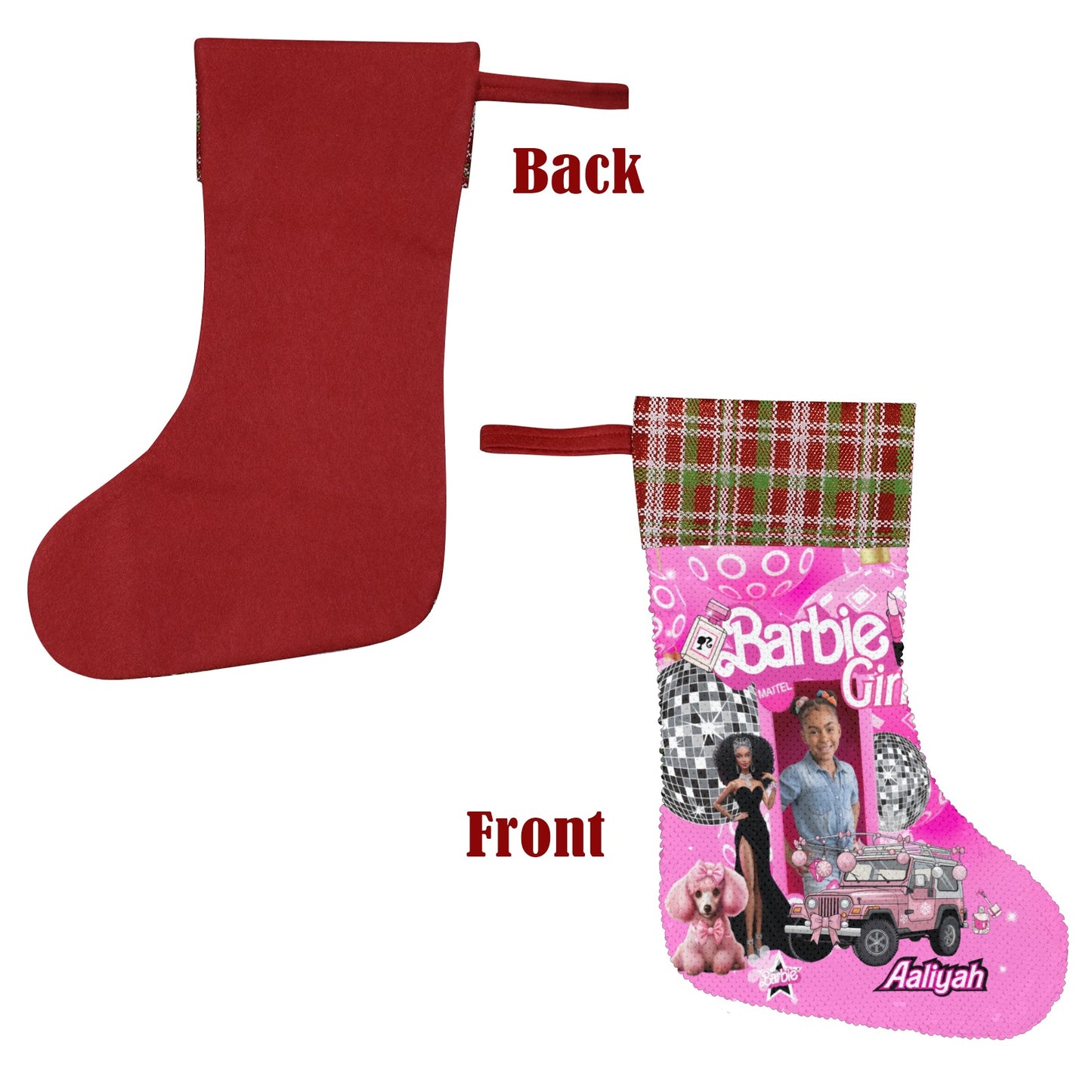 Custom Sequin Stockings – Perfect for Kids and Families
