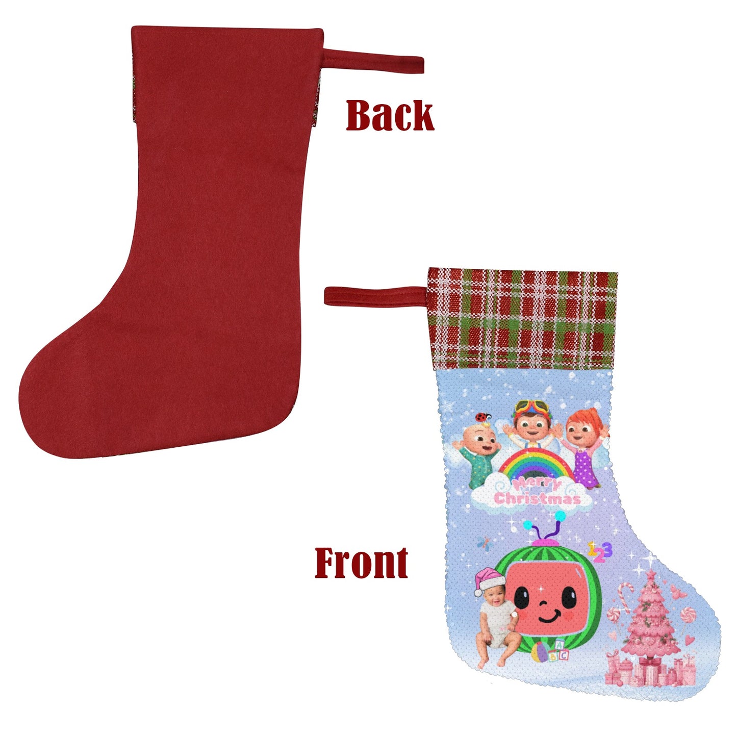 Custom Sequin Stockings – Perfect for Kids and Families