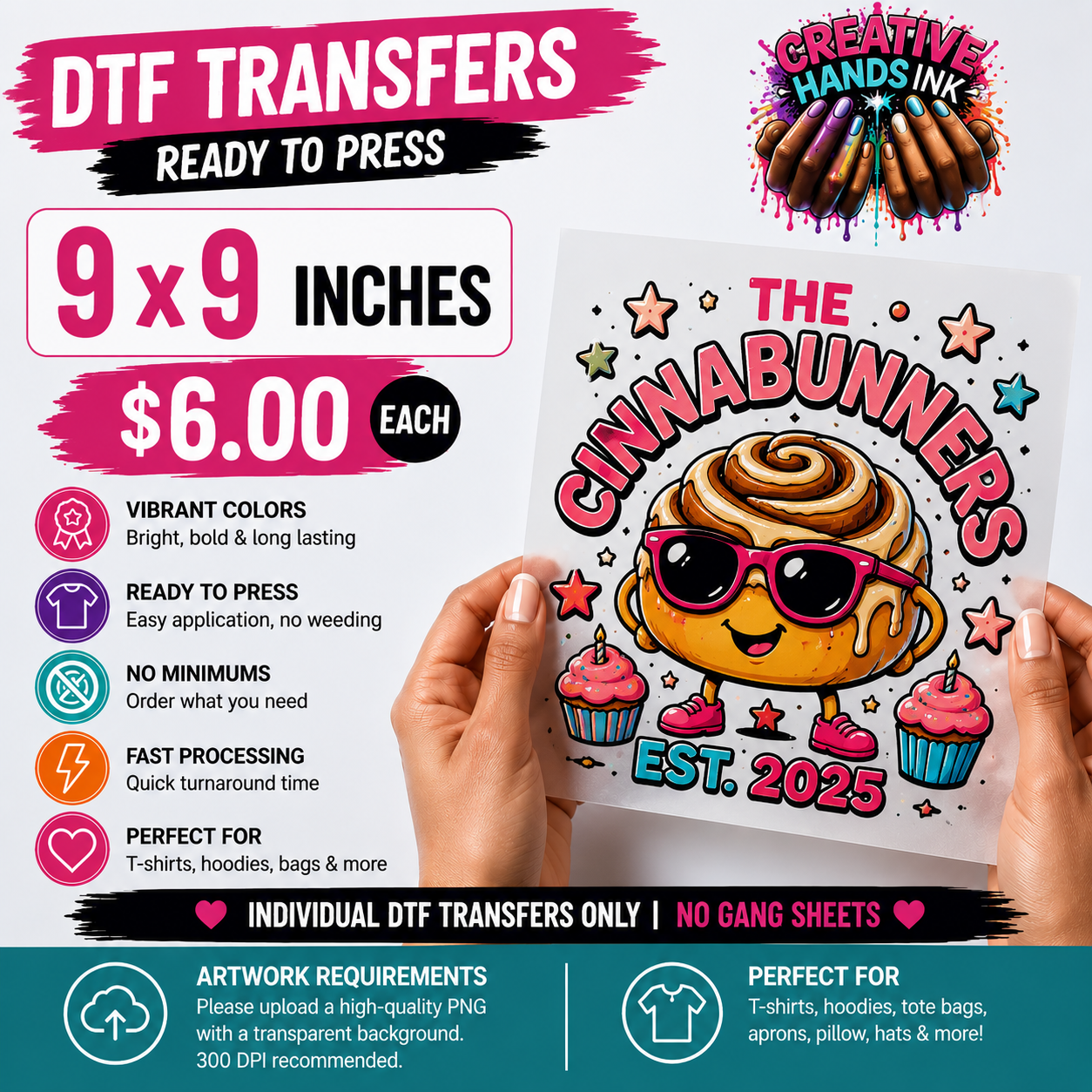 Custom DTF Transfers – Upload Your Design