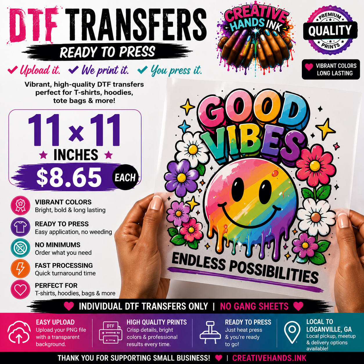 Custom DTF Transfers – Upload Your Design
