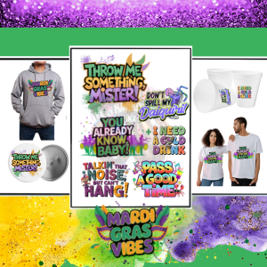 Mardi Gras PNG Bundle – 8 Digital Designs
