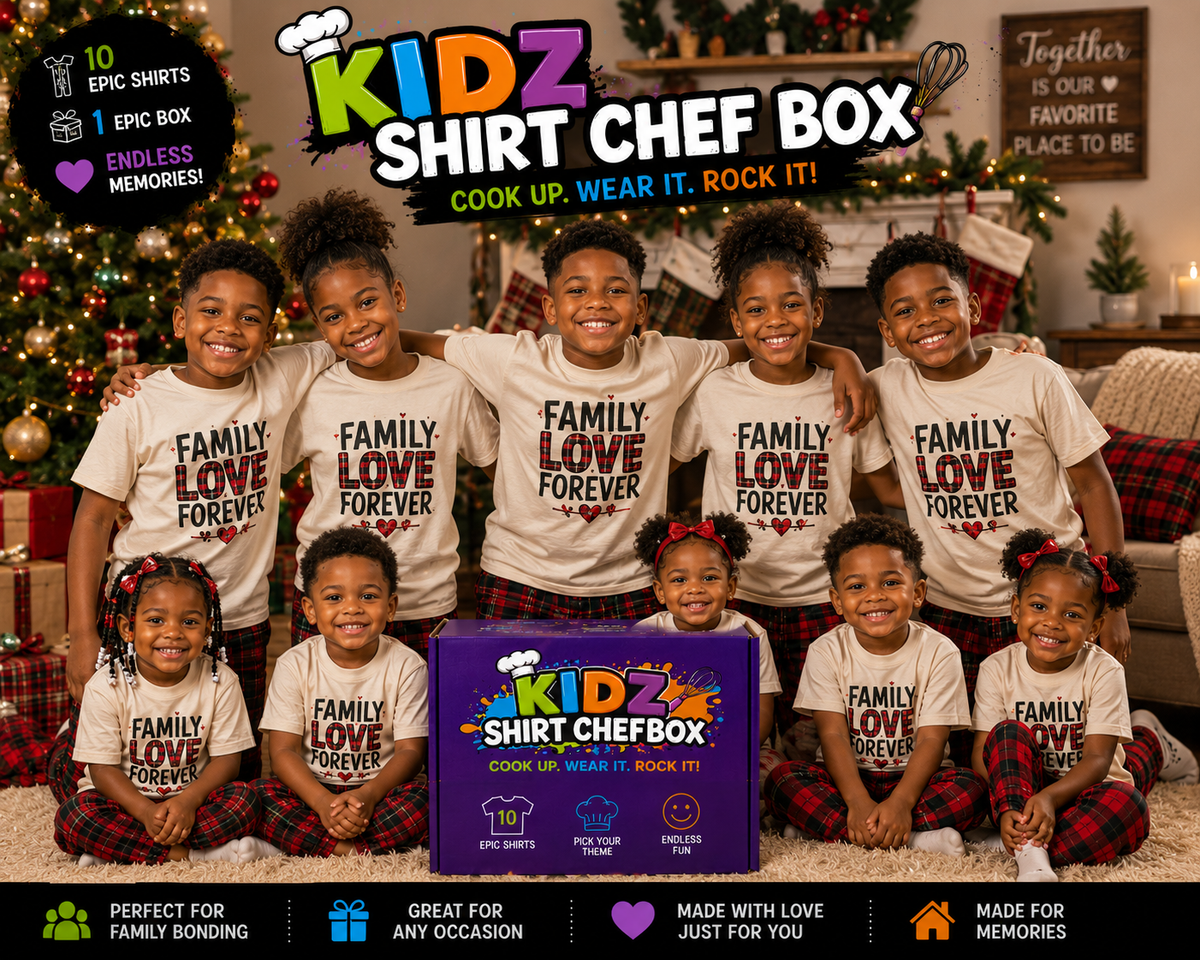Kidz Shirt Chef Box – 10 Graphic T-Shirts