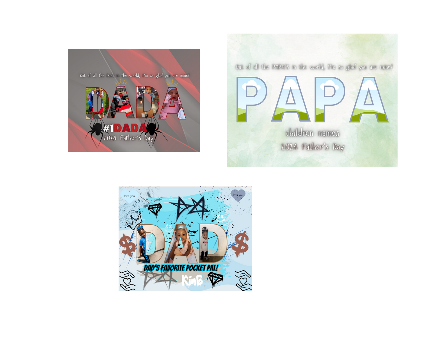 fathers day picture frames templates (12) canvapro