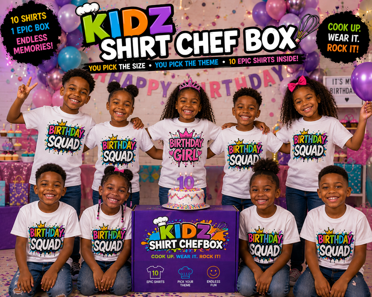 Kidz Shirt Chef Box – 10 Graphic T-Shirts