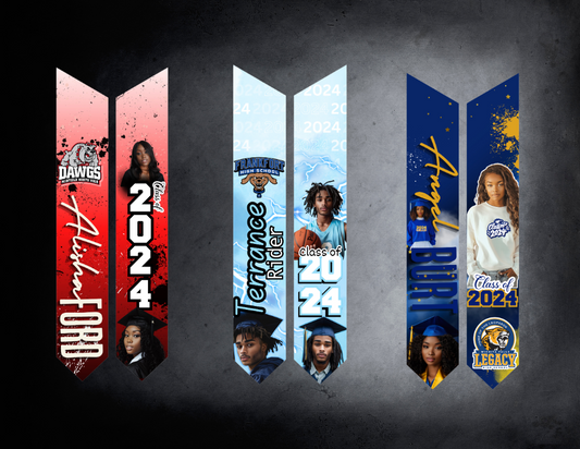 personalized Digital Graduation Stole Designs in Canva